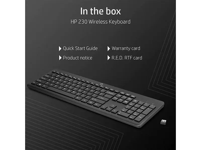 Клавіатура HP 230 WL Black (3L1E7AA) - фото 5