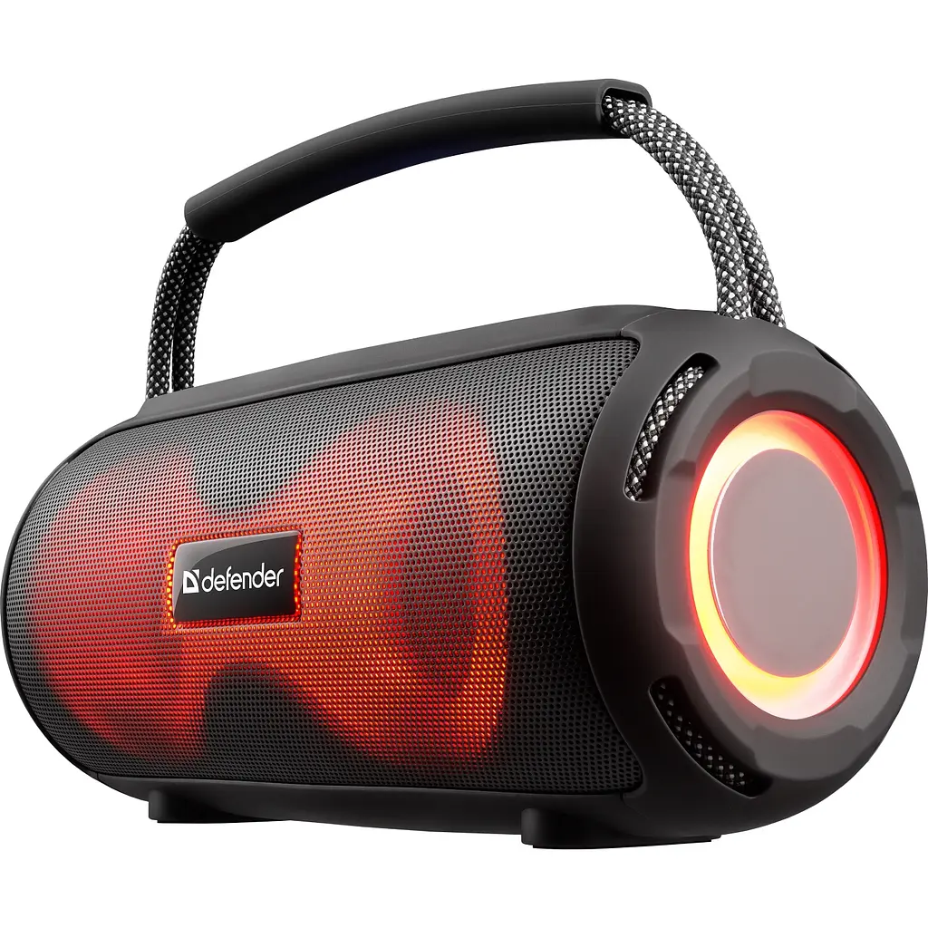 Акустична система 1.0 Defender S450, 10Вт RGB/BT/FM/USB/TF/AUX/TWS чорна - фото 2