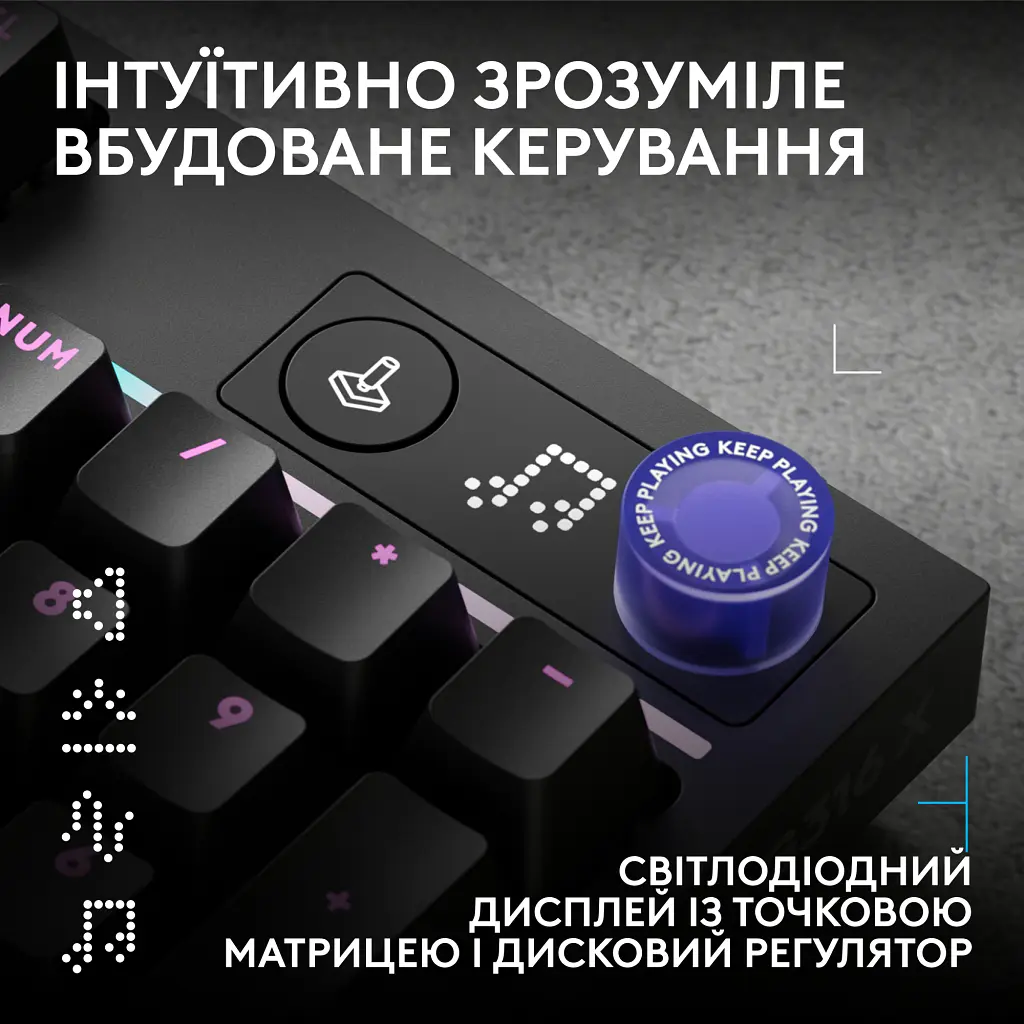 Клавіатура Logitech G316 X TKL USB UA Black (920-014205) - фото 6