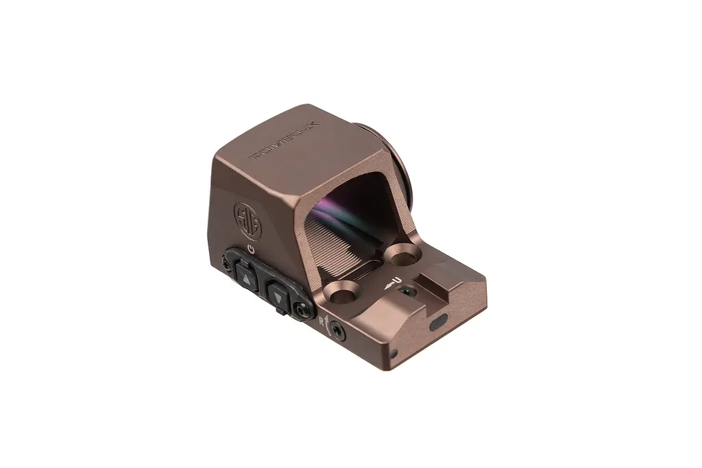 Приціл коліматорний Sig Optics ROMEO-X PRO FOOTPRINT, OPEN, 2 MOA DOT&32 MOA CIRCLE, FDE - фото 3