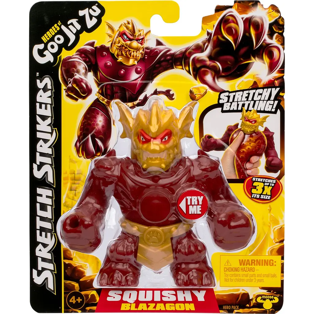Фігурка що розтягується GooJitZu Heroes of Goo Jit Zu Stretch Strikers Blazagon (123642) - фото 4