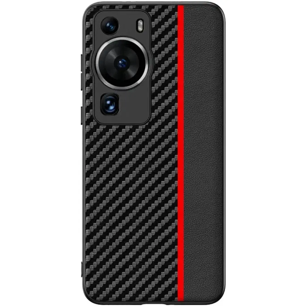 Чохол накладка Primolux CFC для Huawei P60 Pro Black&Red - фото 2