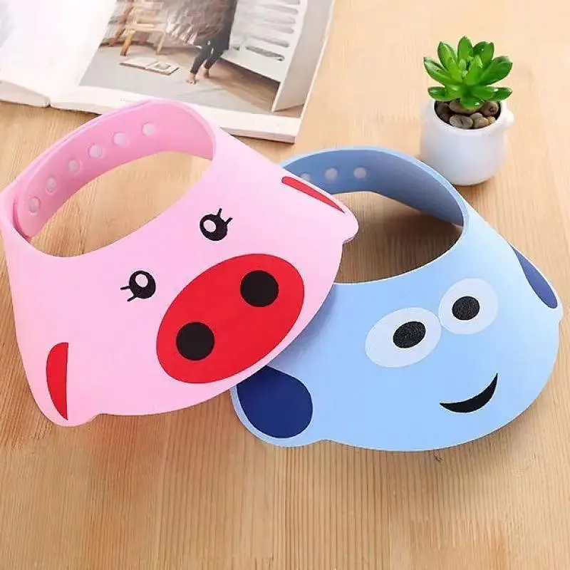 Дитячий регульований козирок для миття голови та стрижки Baby Shower Cap · Захисна шапочка для купання дитини - фото 6