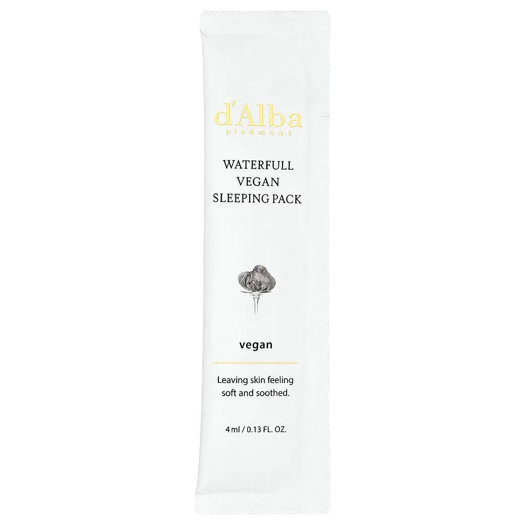 Нічна гелева маска d'Alba Waterfull Vegan Sleeping Pack 12 саше по 4 мл - фото 2