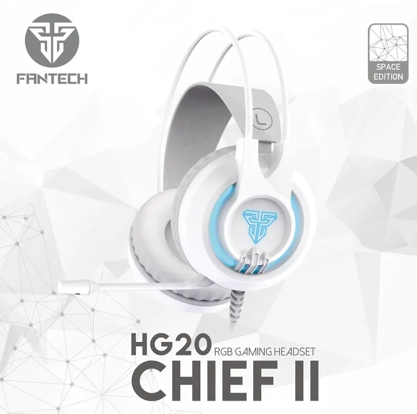 Ігрові навушники з мікрофоном Fantech HG-20 White 7.1 Channel RGB - фото 2