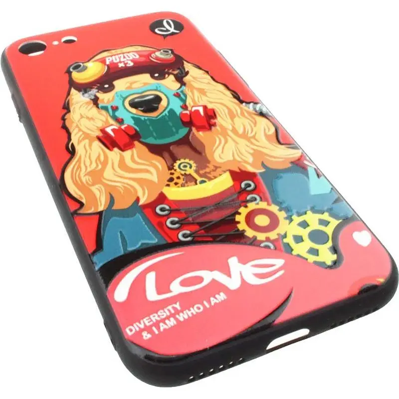 Чохол-накладка PUZOO TPU with UV Printing Punk Phone iPhone 7/8/SE 2020 Red - фото 3