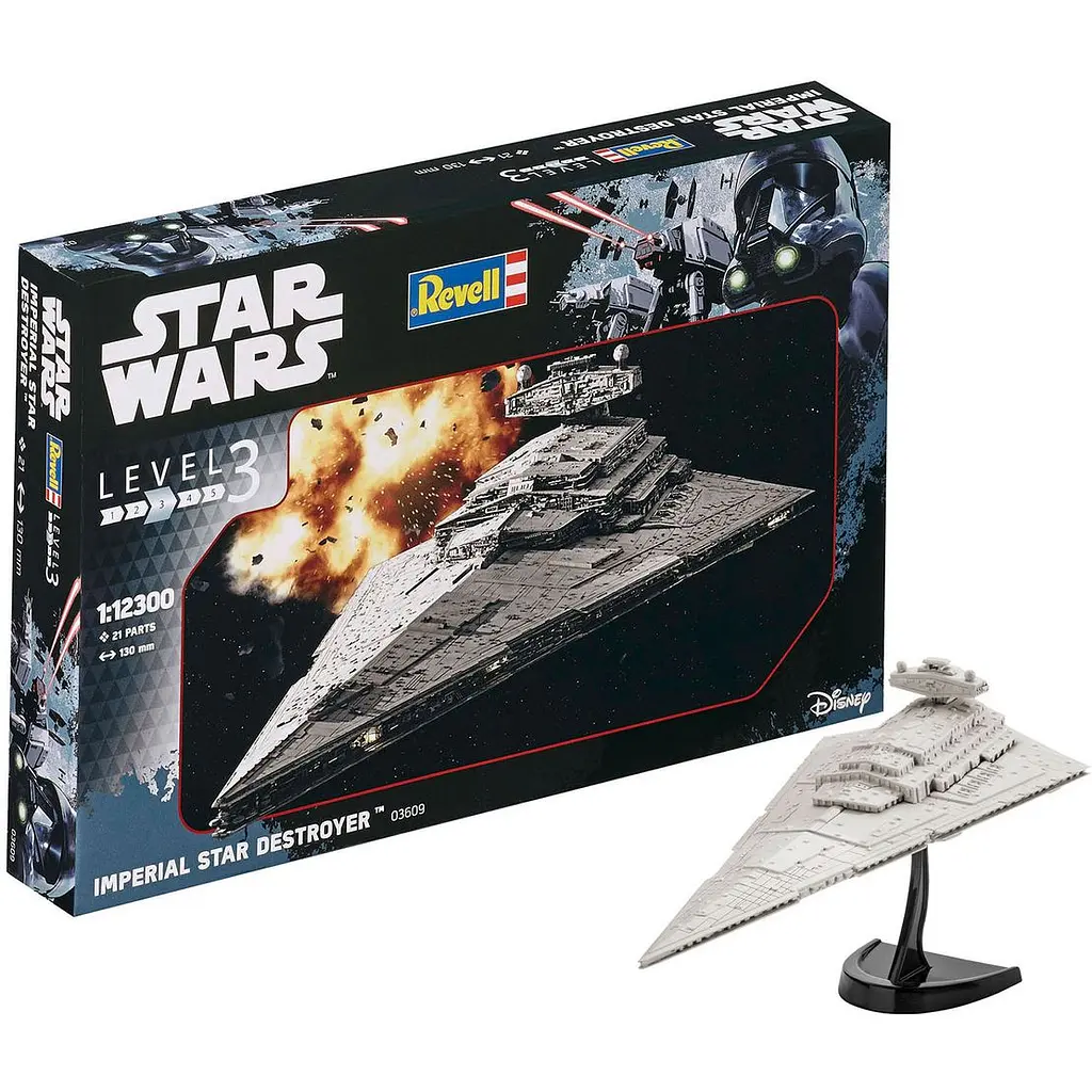 Збірна модель Revell Космічний корабель Imperial Star Destroyer рівень 3 масштаб 1:12300, 21 деталь (RVL-03609) - фото 7