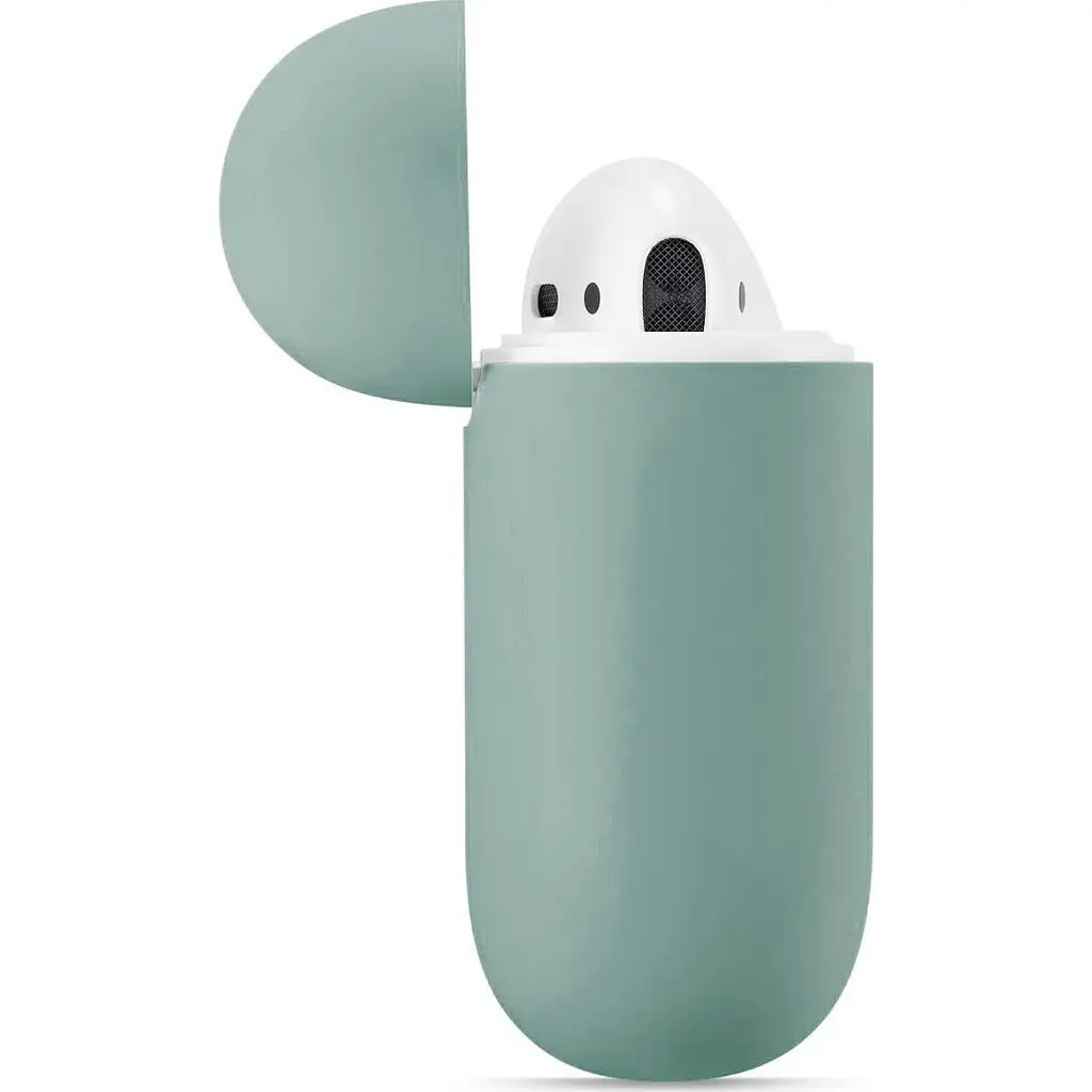 Чохол для навушників New Silicone Case для AirPods 2 Dark Night Green [52811] - фото 3