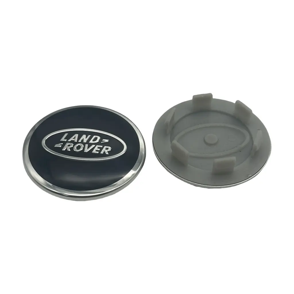Ковпак колеса Land Rover чорний+хром 63мм пластик 1шт OEM BJ32-1130-AB (ковпачок диска)