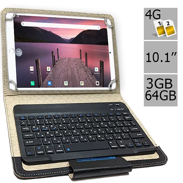 Планшет-телефон Hoozo MT Pad 364 LTE 3/64 Gold + Чехол с Bluetooth клавиатурой - фото 2