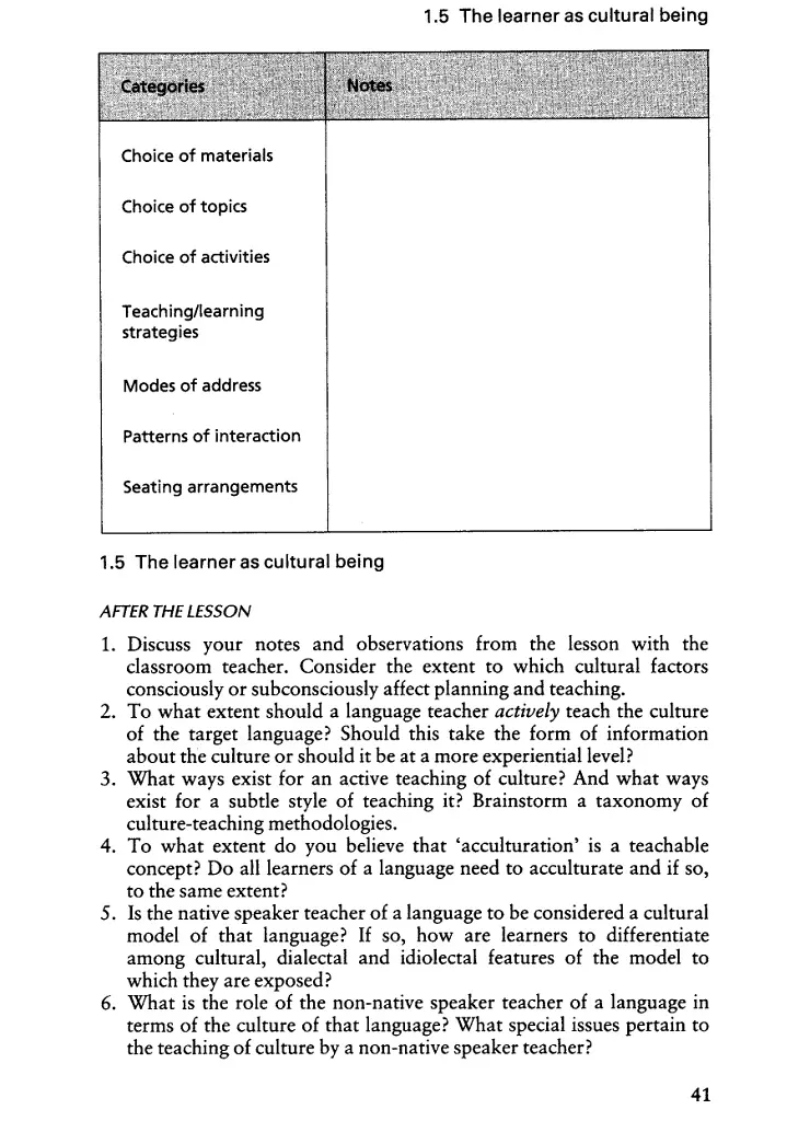 Classroom Observation Tasks. A Resource Book for Language Teachers and Trainers - фото 16