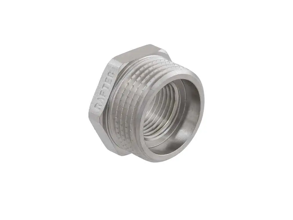 Футорка RAFTEC 1"Зх1/2"В латунь, ЗВ, DN25х15, нікель, F0301 - фото 2