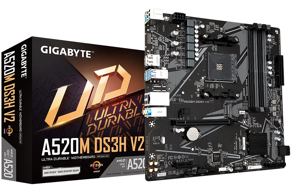 Материнська плата Gigabyte A520M DS3H V2 Socket AM4 (A520M DS3H V2) - фото 4
