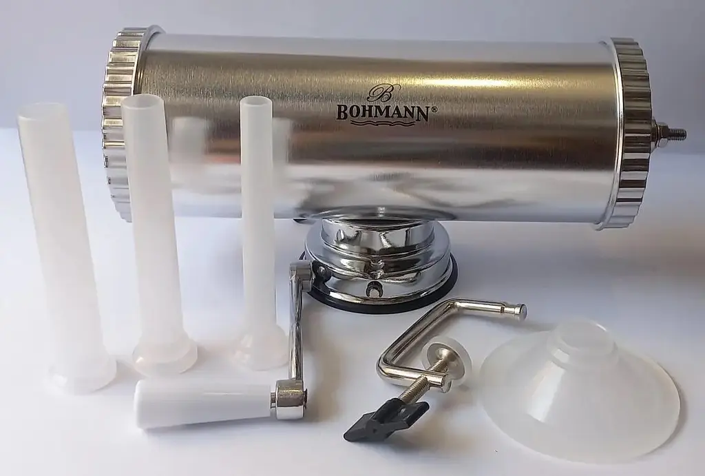 Шприц для виготовлення ковбас Bohmann BH 02-750 ручний 2.5 кг Сірий - фото 8