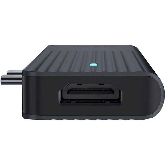 USB-Хаб Rapoo USB-C хаб UCM-2003, 7 в 1, черний (UCM-2003) - фото 5