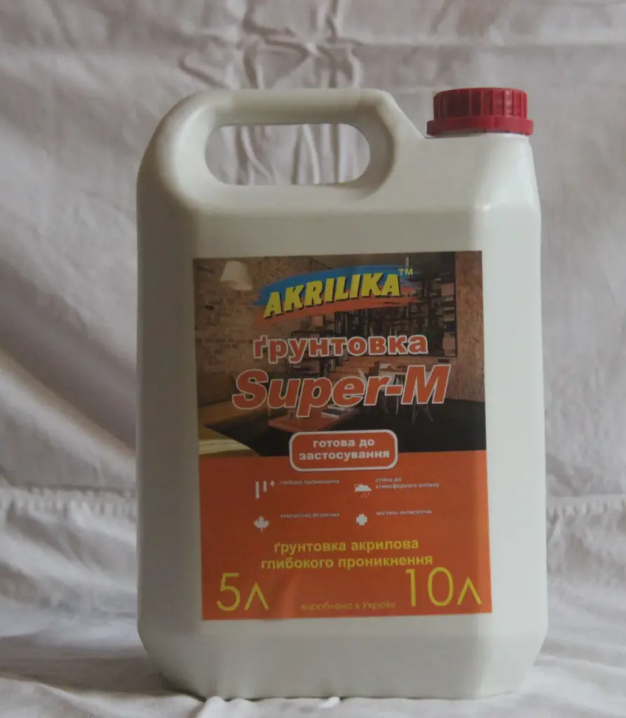 Ґрунтовка Akrilika акрилова глибокого проникнення 5 л - фото 2