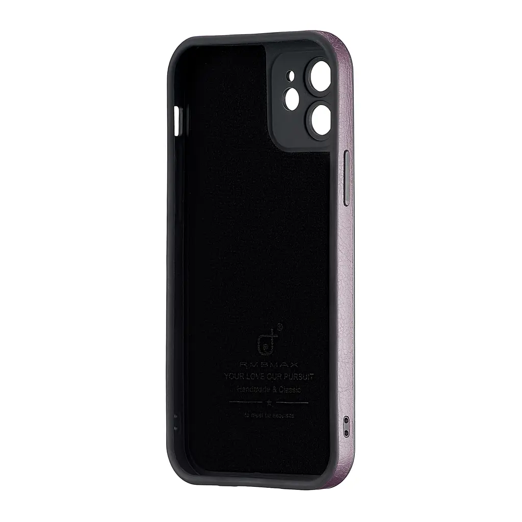 Чохол Jinduka Leather Protected Camera iPhone 12 Purple - фото 3