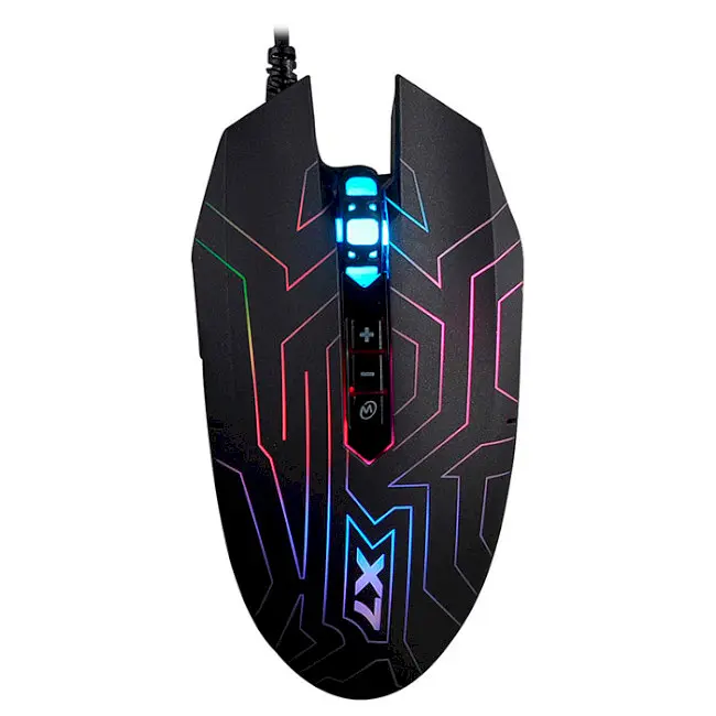 Миша A4Tech X77 Oscar Neon Maze Black - фото 3