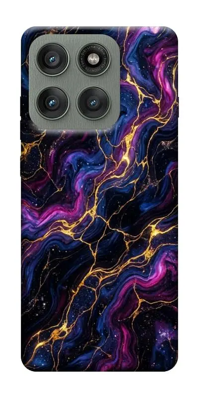 TPU чохол Demsky Purple space marble для Motorola Edge 60 Pro
