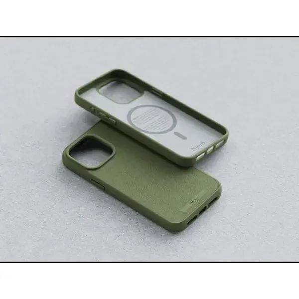 Чехол-накладка Njord Suede MagSafe Case Olive для iPhone 15 Pro Max (NA54SU06) - фото 6