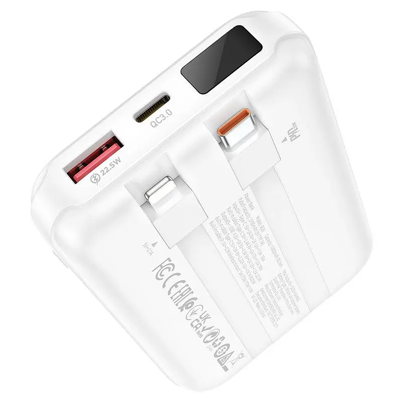 Внешний аккумулятор Borofone BJ26 PD 20 W 10000 mAh белый - фото 3