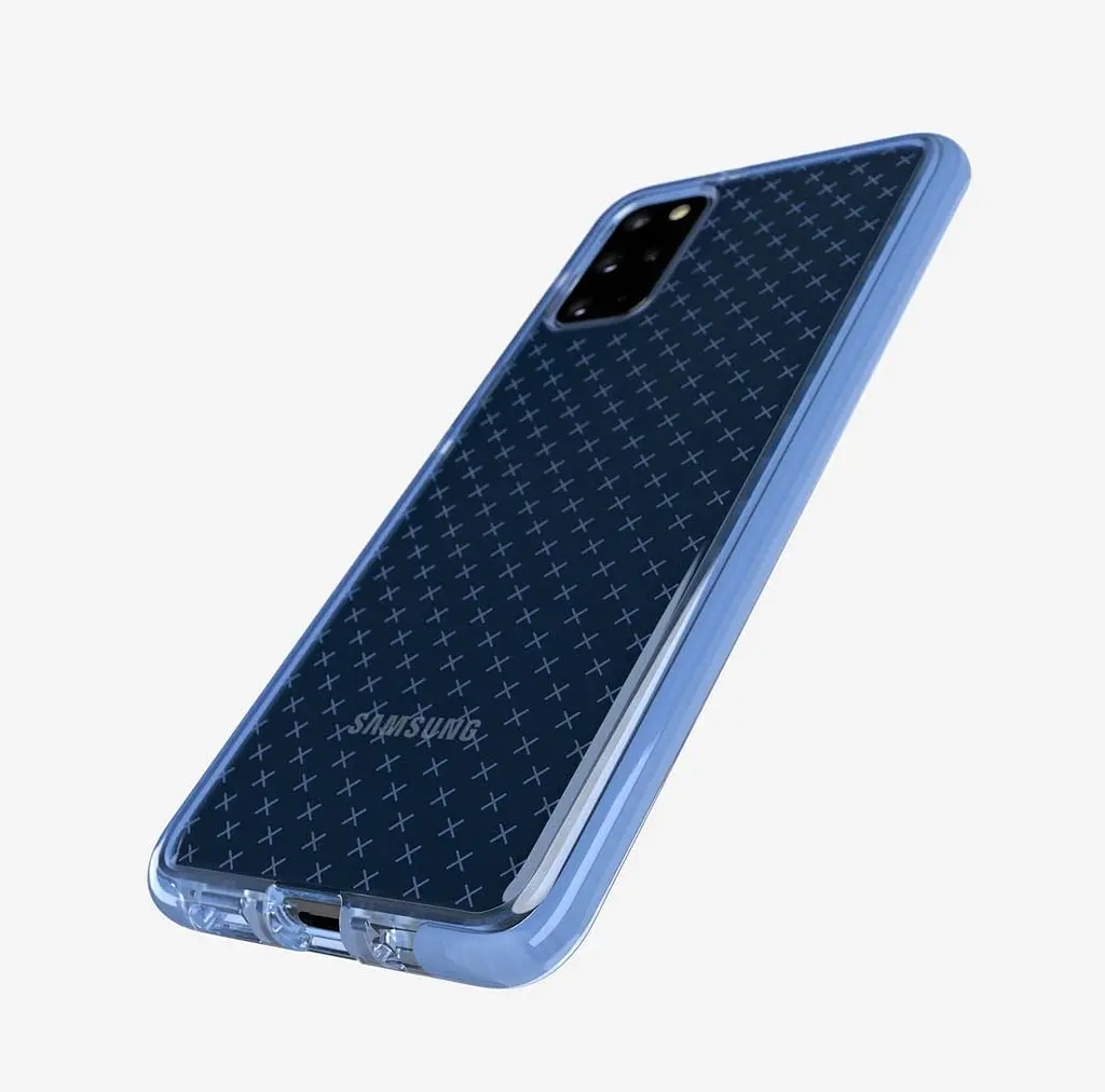 Протиударний чохол із антимікробним покриттям Tech21 Evo Check для Samsung Galaxy S20 Plus (6.7") Blue - фото 2