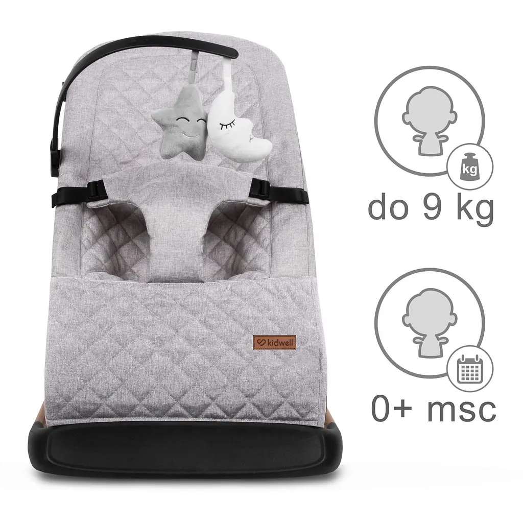 Крісло-гойдалка Kidwell Laro Full Grey/Wooden - фото 4