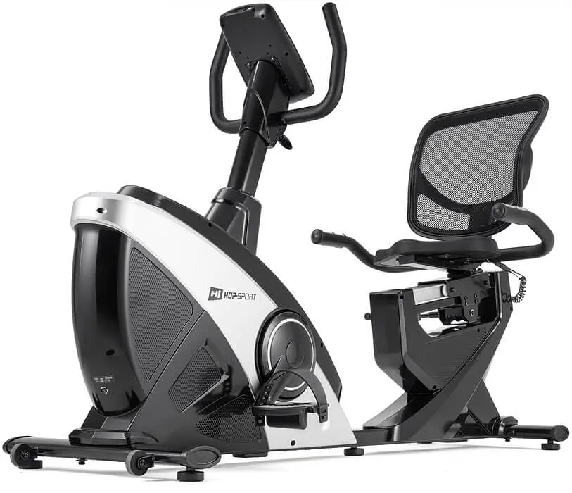 Горизонтальний велотренажер Hop-Sport HS-070L Helix сріблястий iConsole+ - фото 17