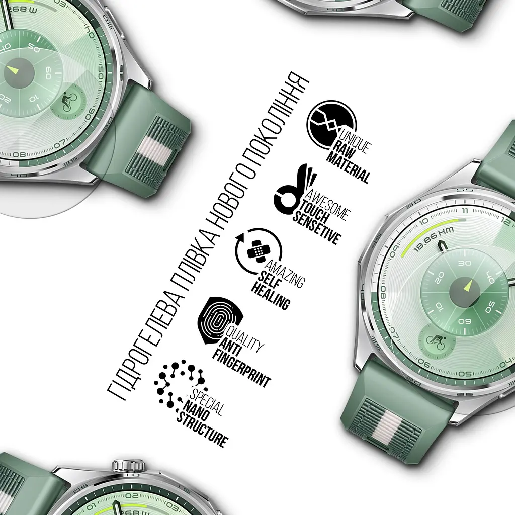 Гідрогелева плівка на годинники HUAWEI Watch GT 6 46mm ArmorStandart захисна плівка для смарт годинників прозора (ARM90851) - фото 2