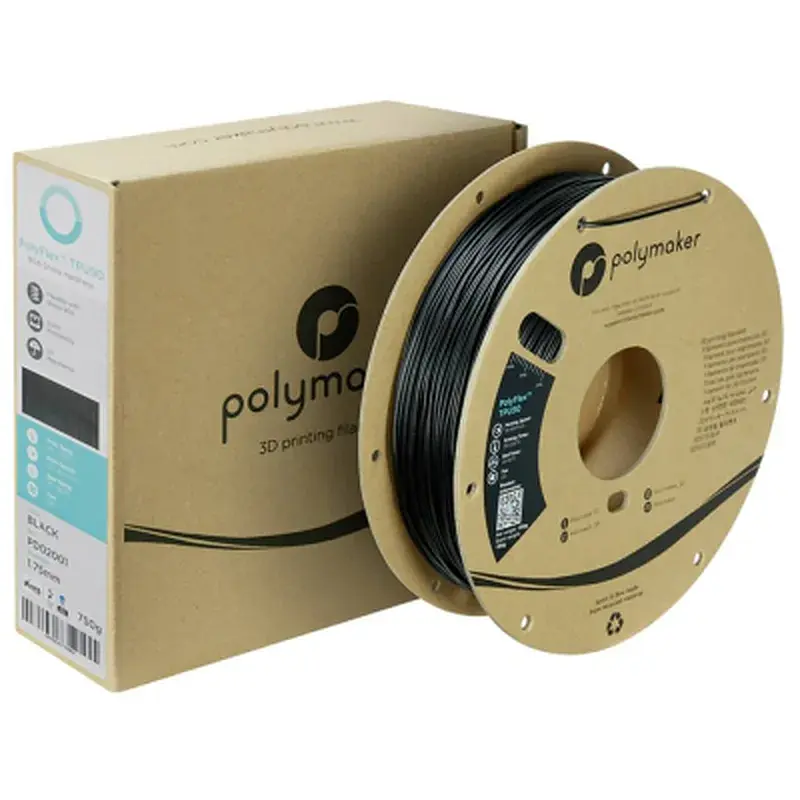 Пластик для 3D-принтера Polymaker TPU-90A 1,75mm 0,75kg BLACK (PD02001) - фото 2