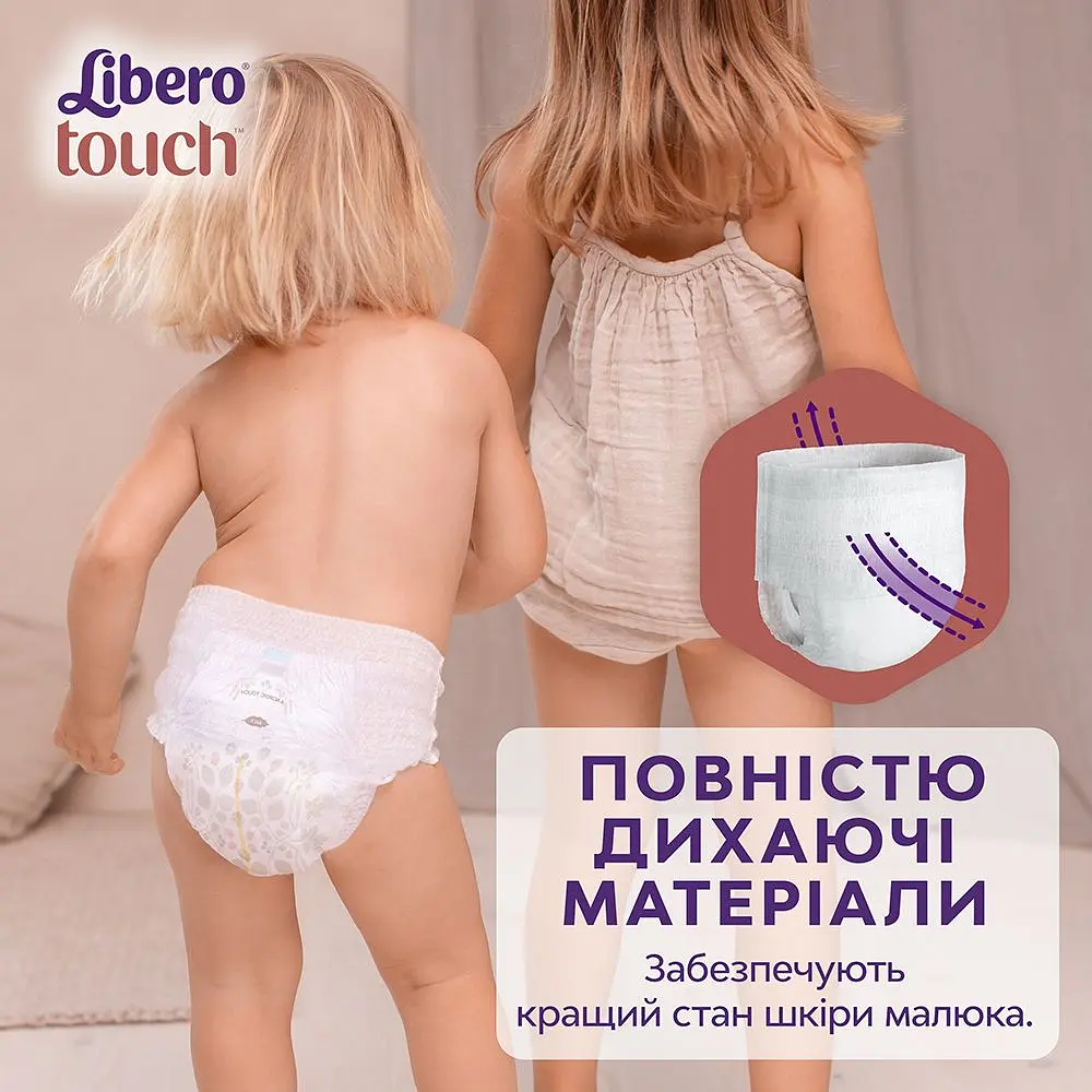 Подгузники-трусики Libero Touch Pants 4 (7-11 кг), 68 шт. - фото 5