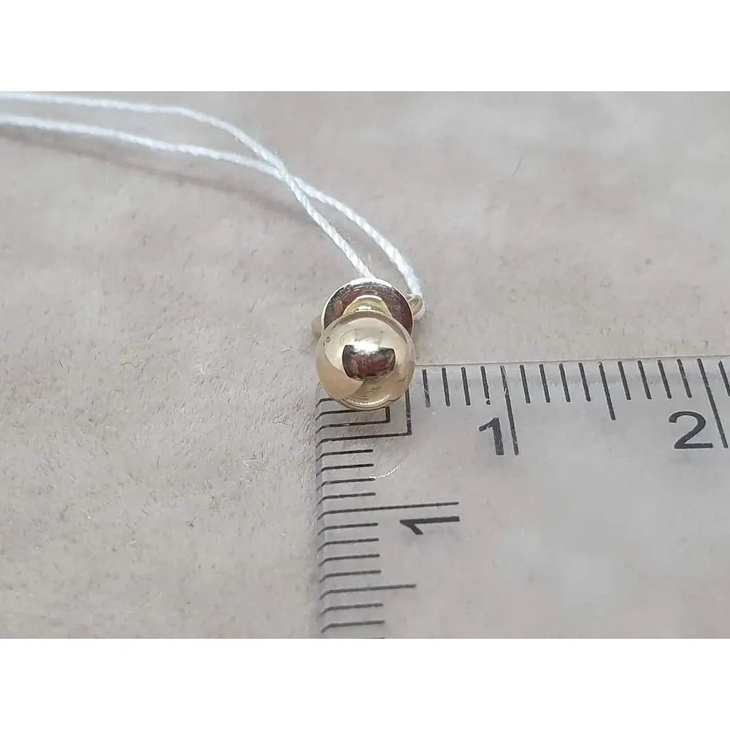 Золотые серьги-пуссеты Favoritum Шарики. 210115_5_Л - фото 5