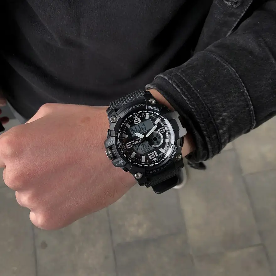 Чоловічий наручний годинник 1283 All Black. Skmei acs0030825 - фото 4