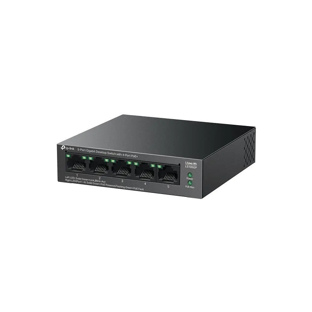 5-портовий гігабітний комутатор, LS105GP TP-LINK - фото 3