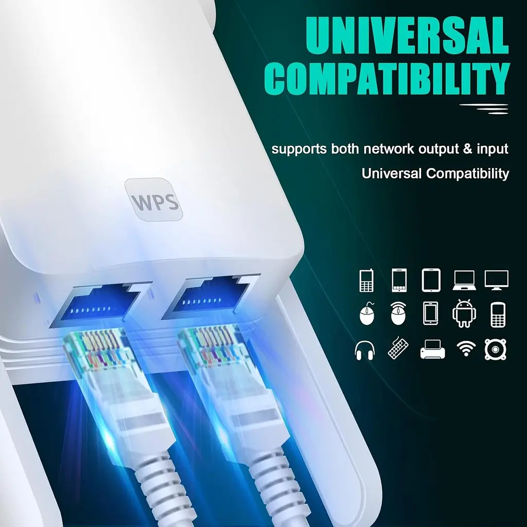 Wi-Fi репітер 300 Mbps з LAN-портом для посилення сигналу - фото 3
