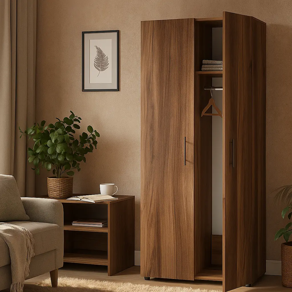 Шафа гардеробна з трубою ОП-902 Orange-Line 700х550х1825 Дуб Бароко рістретто - фото 2