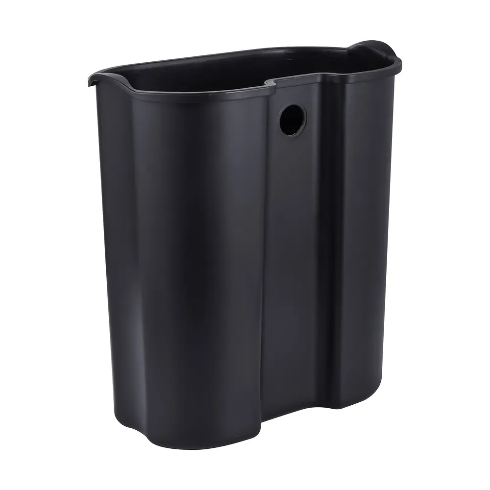 Відро для сміття з плавним закриттям овальне Mixxus Premium Topper-TC0205 SS Color 5л нержавіюча сталь MI7059, Нержавіюча сталь - фото 8