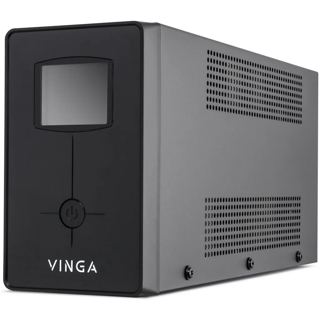 Пристрій безперебійного живлення Vinga LCD 1500VA metal case (VPC-1500M) - фото 4