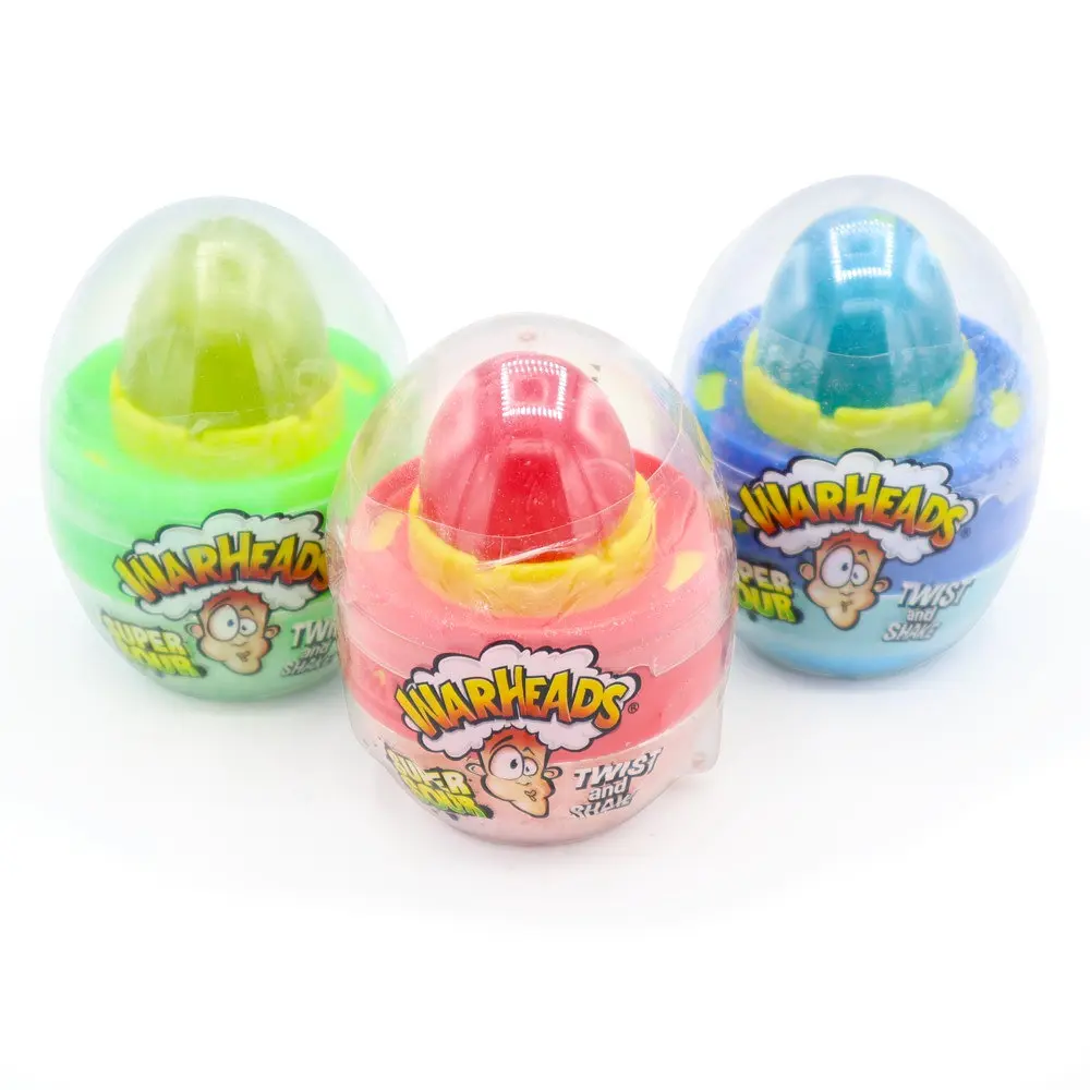Кисла цукерка Warheads Super Sour Twist and Shake Eggo 18g Блакитна малина - фото 3