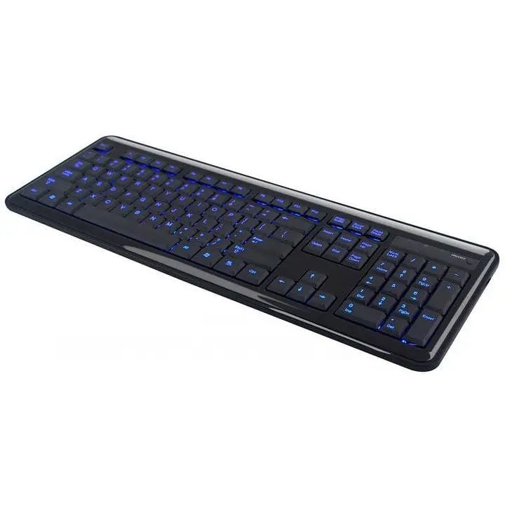 Клавіатура дротова HQ-Tech KB-307F USB з підсвічуванням символів синім - фото 5