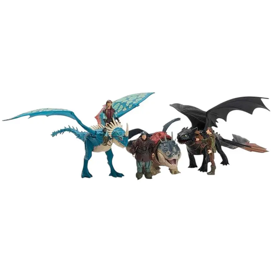 Набор Dragons Как приручить дракона Беззубик 33 см и всадник Иккинг 7.5 см (SM66663/6074007) - фото 7