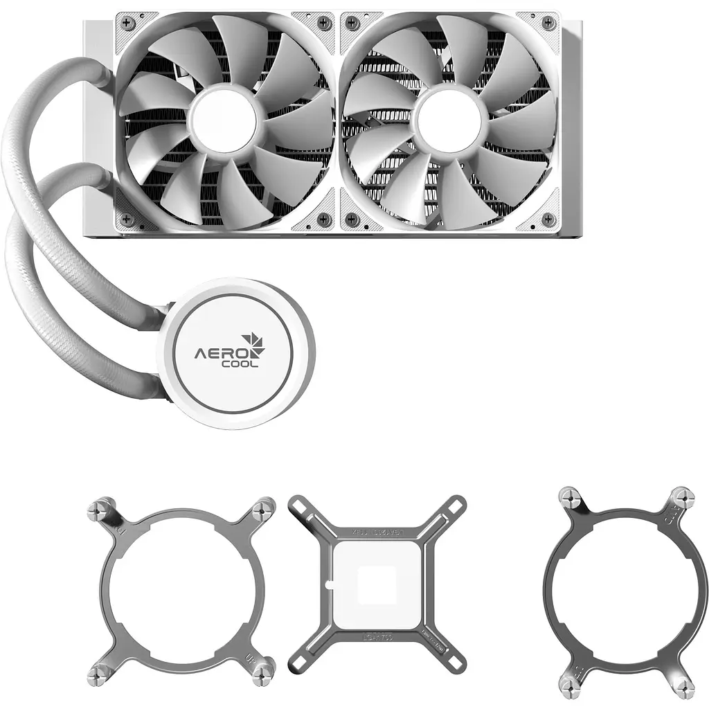 Система водяного охолодження AeroCool Abyss L240R White (ACLA-AB24117.21) - фото 4