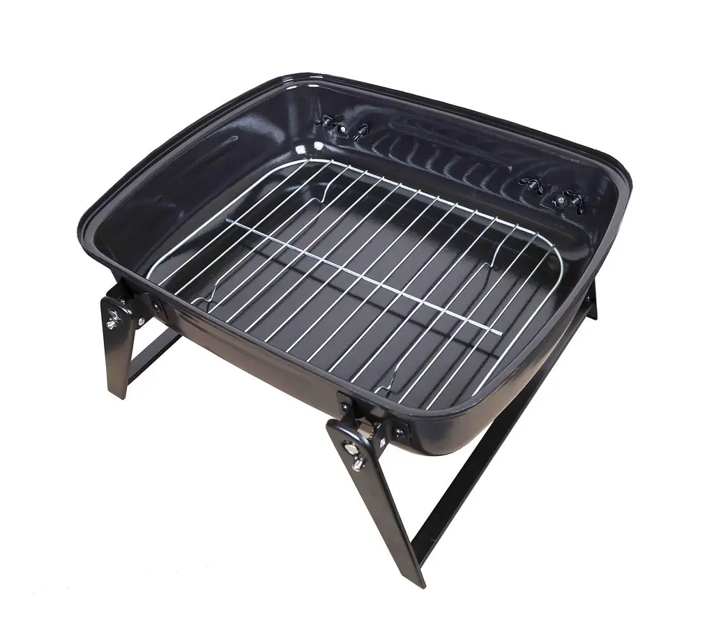 Вугільний гриль мангал барбекю з кришкою туристичний Levistella LV210715S - фото 6