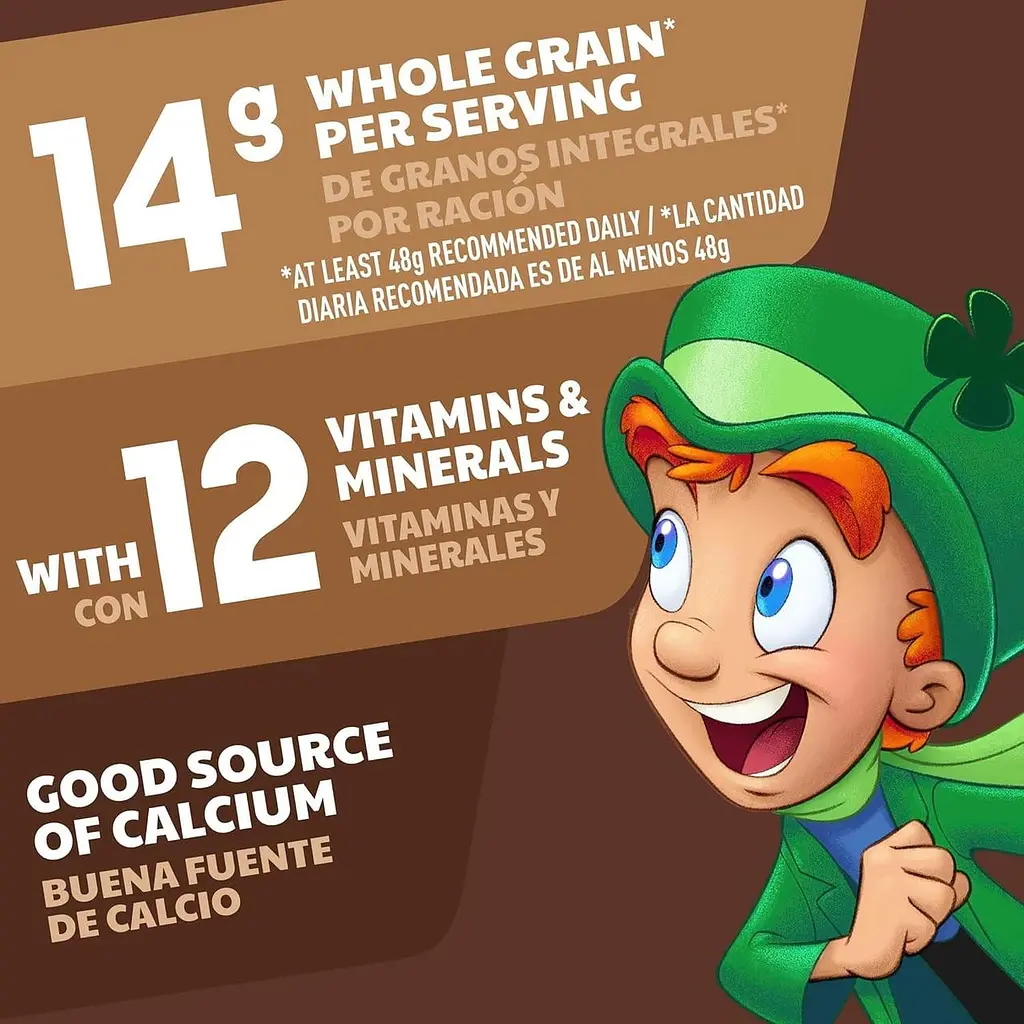 Сухий сніданок Lucky Charms Chocolatey Chocolate Cereal with Marshmallows 300г - фото 5