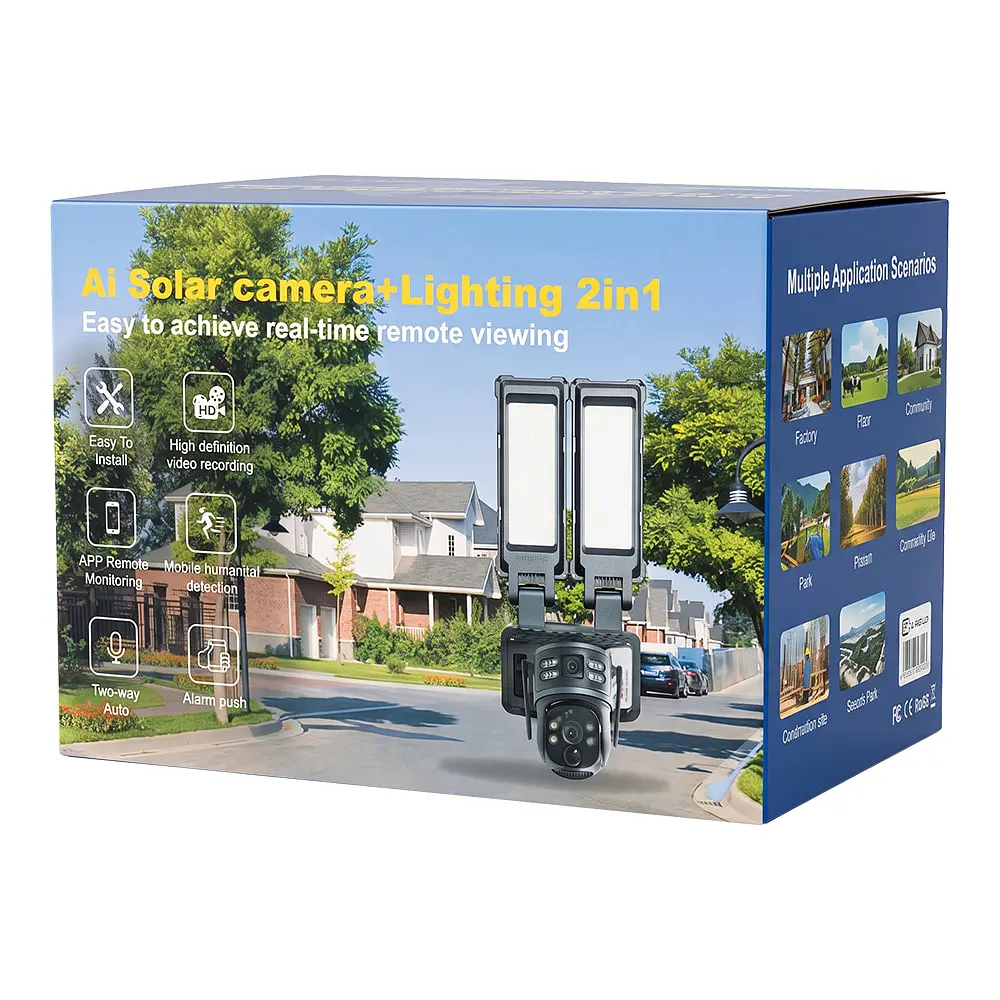 IP PTZ-відеокамера автономна з 4G, прожектором та сонячною панеллю 3Mp+3Mp+3Mp Light Vision VLC-1223IGL/3C (Lamp+Solar) f=4mm, на акумуляторних батареях (75-00358) - фото 11