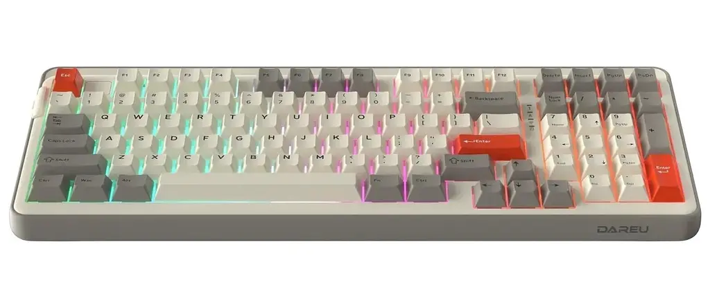 Клавіатура DAREU EK98 Pro (UA) White Gray (KB-EK98P-WT) - фото 4