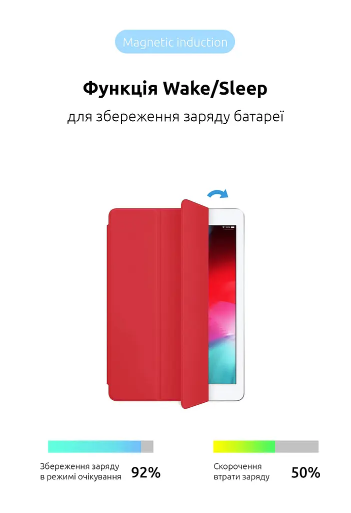 Чехол ArmorStandart Smart Case для iPad mini 6 Red (ARM60279) - фото 4