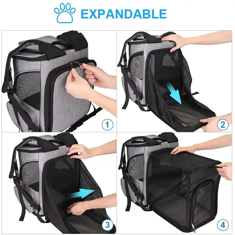 Рюкзак для домашніх тварин, що розширюється Voyager Pet VB16007T - фото 4