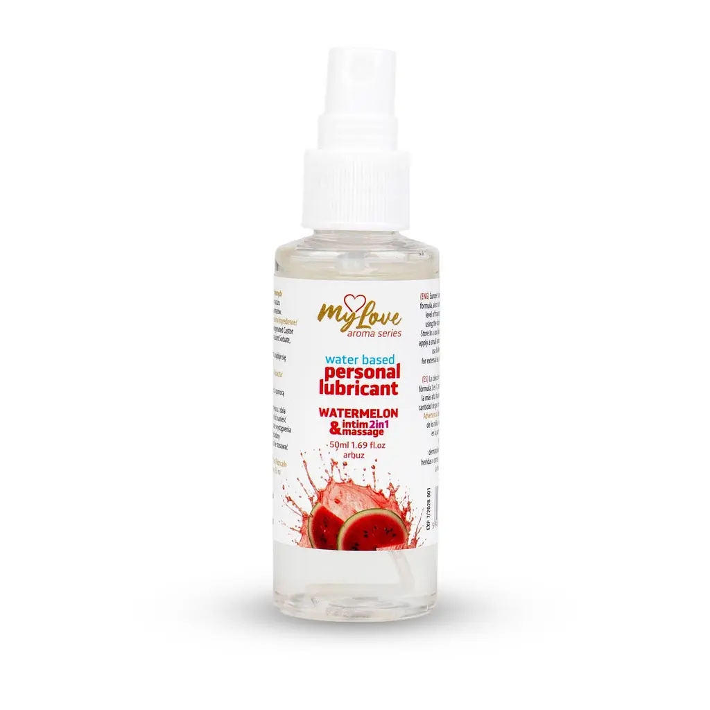 Лубрикант Boys Of Toys MyLove Aroma Series IntimMassage Watermelon 2в1 та масажний гель, 50 мл