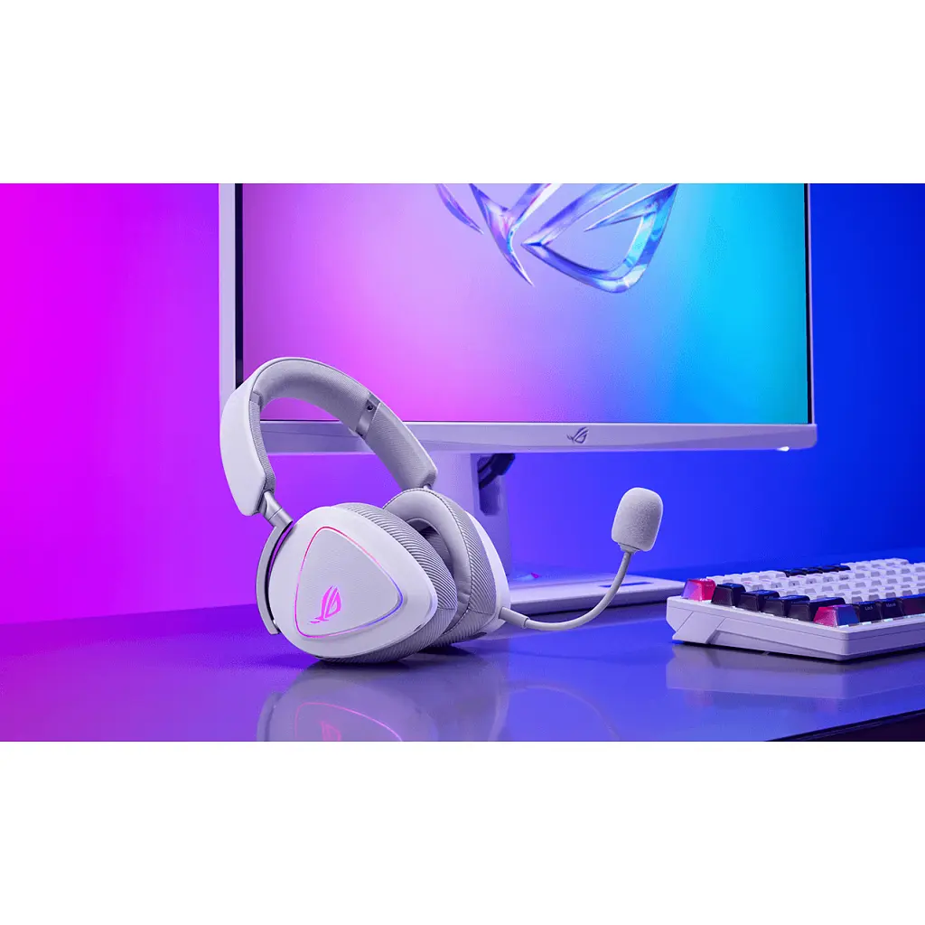 Навушники ASUS ROG Delta II White (90YH03W0-BHUA10) - фото 2